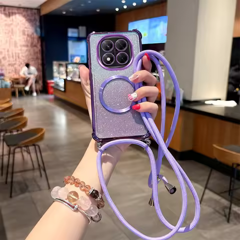 Plating Clear Magnetic Cases For Redmi Note14 14Pro 15C14C 13C 12C A5 13Pro POCO M7 F7 X7 X6 Crossbo