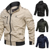 Jacket men Clothing Army Tactical Men's Windbreaker cotton Jacket Outwear New Casacos Zipper Cargo j