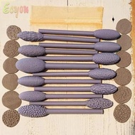 ECYOU Texture Tool Sets For Clay, Hand DIY Art Clay Modeling Roller,  Clay Art Rolling Emboss Plaids