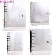 BACK2LIFE Loose Leaf Ring Office Supplies Plastic Transparent Folder A4/A5/A6/A7 Binder