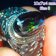 Black Opal Sempur Banten Stone Ring Jarong Branchnatural Crystal Stone Opal Stone