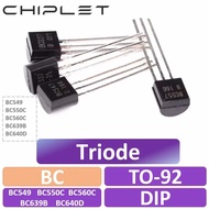 50Pcs Direct-plug Triode DIP TO-92 TO92 BC549 BC550C BC560C BC639B BC640D