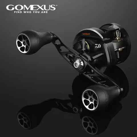 Gomexus Aluminum Power Handle for Baitcasting Reel with TPE Knob BDH-TPE30 for Shimano Antares Banta