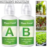 Yufei A+B Plant Food for Hydroponic Planting Systems Plant Food for Growing Vegetables