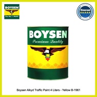 ▪ ◵ ◱ Boysen Alkyd Traffic Paint 4 Liters - Available Colors: Black / White / Yellow