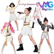 【Ready Stock】MGrole Ship Within 24h Kpop Demon Hunters Costume Rumi Zoey Mira Huntrix Cosplay Full S