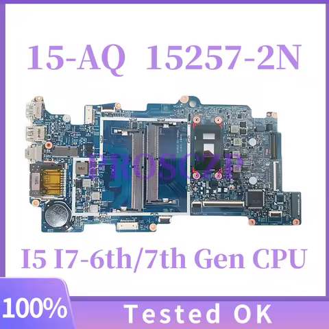 15257-2N 15257-2 For HP Envy X360 15-AQ M6-AQ TPN-W127 Laptop Motherboard With i5-7200U i7-7500U i5-