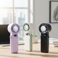 HF19C Turbo Ice Cooler Handheld Fan 6000mAh Rechargeable 199-Speed Portable Folding Fan  HF19C Turbo