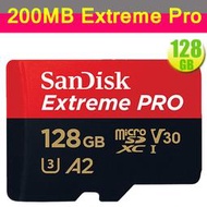 SanDisk 128GB 128G microSDXC【200MB Extreme Pro】A2 V30 手機記憶卡