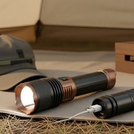 M80 10000 Lumen LED Flashlight: USB-C Rechargeable, IPX6 Waterproof, 1000m Beam, 26800W, Long-Lastin
