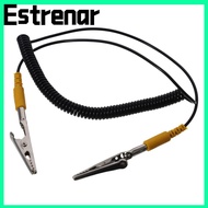 ESTRENAR Coiled Cord, PU,Metal 180cm / 71" Anti-Static ESD Grounding Cable, Freedom From Tangles 2mm