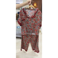 JRJ Pajamas homewear baju tidur daster rayon premium cotton pajamas celana panjang