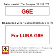 Reliable Power Mobile Phone Battery For Luna G6E 8000mAh