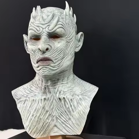 Night King Mask Halloween Horror Latex Night King Mask Festival Performance Horror Mask Night King A