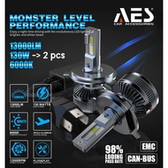 ORIGINAL TURBO LED LAMP H4 65 WATT LED HEADLIGHT 1 YEAR WARRANTY H4 CAR HEAD LIGHT HIGH QUALITY AES