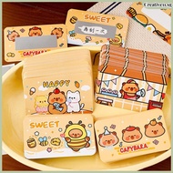 10Pcs Capybara ﻿Scratch-off Vouchers Reward Gift DIY Festival Tickets Love Note Game Cards creative1