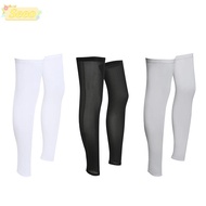 SEEO 1 Pairs Long Leg Sleeve UV Protection Ice Silk Summer Football leg sleeve