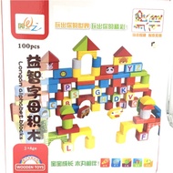 Alphabet/ Numbers Learning Building Blocks 100pcs
