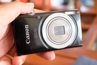 (ทักก่อน )กล้อง canon ixus145 black  เต็มระบบ ภาพฟุ้งเล็กน้อย(ไม่มีแบต)