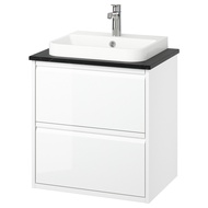 ÄNGSJÖN / BACKSJÖN Wash-stnd w drawers/wash-basin/tap 62x49x71 cm