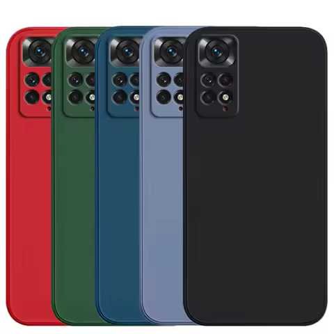 For Xiaomi Redmi Note 11 11s Global Shockproof Liquid Silicon Phone Back Cover Xiaomi Redmi Note 11 