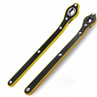 Car Scissor Jack Ratchet Wrench 360 Degree Rotation Scissor Jack Lift Handle Tire Wrench Repair Tool