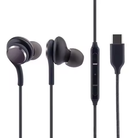 Type-C In-ear Earphone Digital HIFI Earbuds With Mic For Samsung Galaxy S20 note 10 Ultra A55 Univer