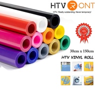 HTVRONT HTV Heat Transfer Vinyl 12in*5FT/30cm*150cm DIY Roll for T-Shirts Iron on Vinyl for Cricut C