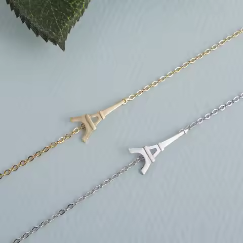 Shuangshuo Boho Eiffel Tower Bracelets for Women Vintage Paris Eiffel Tower Charm Women Bracelets Ba