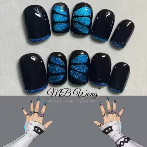Game VALORANT Clove Cosplay Press-on nails Fake Nail Halloween Carnival Party Christmas Outfit Prop 