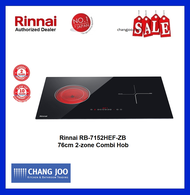 Rinnai RB-7152HEF-ZB Combi Hob (1 Induction Zone 1 Ceramic Zone)
