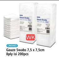 Folding GAUZE PACK GAUZE SWABS 7.5x7.5cm 8ply PACK Of 200pcs Packs