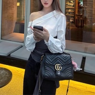 Gucci黑金marmont郵差包