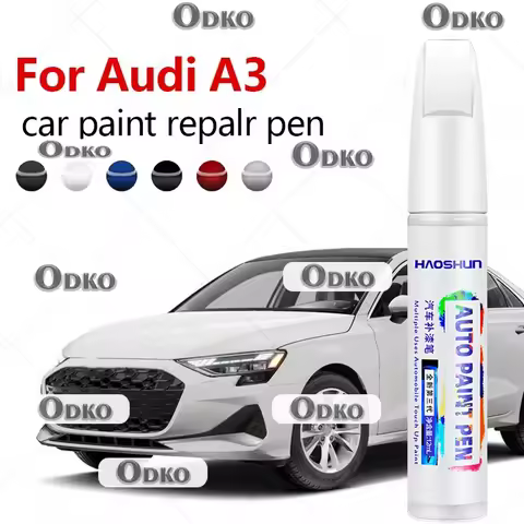 For Audi A3 1996-2025 8L 8P 8V 8Y Paint Repair Pen Touch Up Scratch Remover DIY Auto Accessories Bla