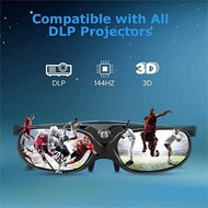 DLP Active Shutter 3D Universal Glasses For Xgimi Z4/Z6/H2 Nut G1/P2 96-144HZ Rechargeable BenQ L Pr