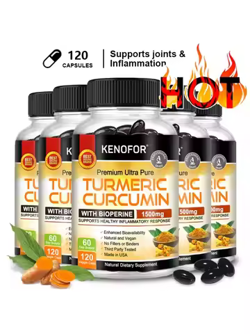 Kenofor Curcumin Antioxidant - Helps Reduce Post-exercise Inflammation and Supports Joint Health, No