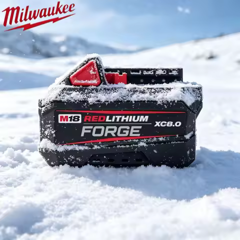 latest Milwaukee Red Lithium FORGE XC 6.0/8.0Ah Battery, Professional power supply Battery for tools