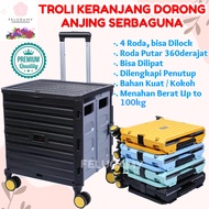 DOG PUSH TROLLEY FOLDING TROLLEY PET STROLLER DOG CAT ANIMAL SHOPPING ITEMS