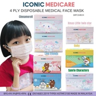 Iconic Kid 4-12YRS 4ply Medical Face Mask 30's