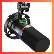 MAONO Gaming Microphone USB/XLR Dynamic Mic with Software, Unidirectional PC Mic, Mute Button, RGB L