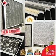 [HOME BLIND] Fantasy Roller Blinds Semi-Blackout / Bilai Dapur / Width 2 Feet To 6 Feet * Height 6 F