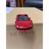 Preloved diecast Bburago Ferrari 488 Spider 1:43 for restoration