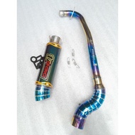 Daeng sai4 Pipe canister conical open specs exhaust Pipe for Wave 125 Xrm 110/125 Wave 100/110/115 R