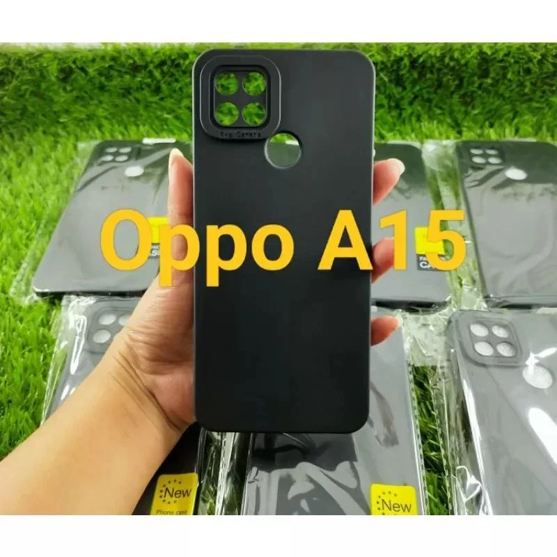 Case Oppo A15 / A15S / A53 / A33 Silikon Pro Camera Pelindung Hanphonen
