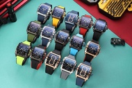 JAM TANGAN PRIA EVANS JAYDEN 9550 STRAP RUBBER BERGARANSI