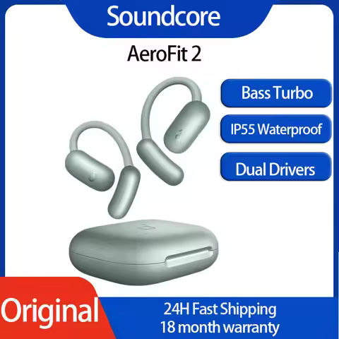 Soundcore AeroFit 2 by Anker Open-Ear Headphones Bluetooth Headphones Earphone Bluetooth Wireless Bl