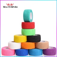 WorthWhile 2.5CM*450CM Self Adhesive Elastic Bandage Non-woven Fabric Tape Fitness Gear Knee Elbow Finger Guard Wrist Ankle Support Injury Pad School Office