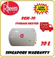 Rheem EHG 30  EHG-30  Storage Heater  30L  Singapore Warranty  FREE Express Delivery  Low Price