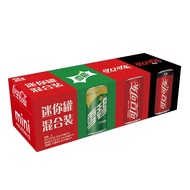 可口可乐 Coca-Cola 汽水 可乐*4+雪碧*4+零度可乐*4 200ml*12罐 迷你罐 可口可乐出品 新老包装随机发货