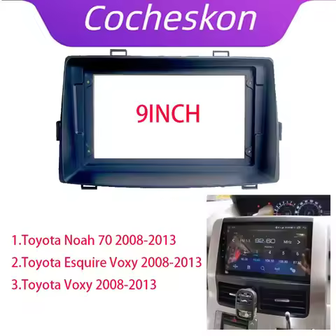 Cocheskon 9 Inch Car Frame Fascia Adapter For Toyota Noah Esquire Voxy 70 2007-2013 Android Radio Da